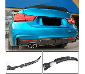Дифузор заднього бампера V2 (для M-Sport, Карбон) для BMW 4 серія F32/F33/F36 2012-2020 рр