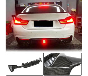Дифузор заднього бампера V7 (для M-Sport, Карбон) для BMW 4 серія F32/F33/F36 2012-2020 рр