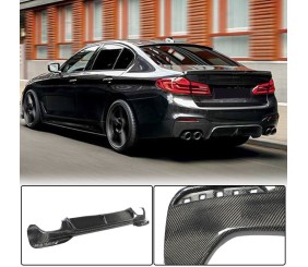 Дифузор заднього бампера V1 (для M-Sport 2017-2020, Карбон) для BMW 5 серія G30/G31 рр