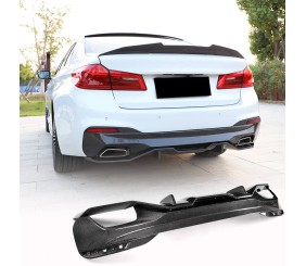 Дифузор заднього бампера V2 (для M-Sport 2017-2020, Карбон) для BMW 5 серія G30/G31 рр