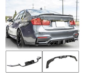 Дифузор заднього бампера V12 (для F80, Карбон) для BMW 3 серія F30/F31 2012-2019 рр