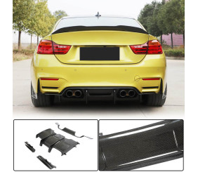 Дифузор заднього бампера V1 (для F82/F83, Карбон) для BMW 4 серія F32/F33/F36 2012-2020 рр