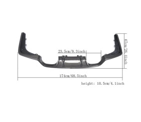 Дифузор заднього бампера V2 (для F82/F83, Карбон) для BMW 4 серія F32/F33/F36 2012-2020 рр