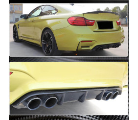 Дифузор заднього бампера V10 (для F82/F83, Карбон) для BMW 4 серія F32/F33/F36 2012-2020 рр