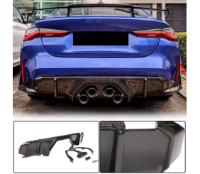 Дифузор заднього бампера V2 (для G82/G83, Карбон) для BMW 4 серія G22/23/26 2020- рр