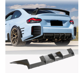 Дифузор заднього бампера V3 (для G87, Карбон) для BMW 2 серія G42 2021- рр