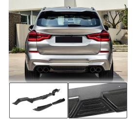Дифузор заднього бампера V2 (для F97 2018-2021, Карбон) для BMW X3 G01 2018- рр