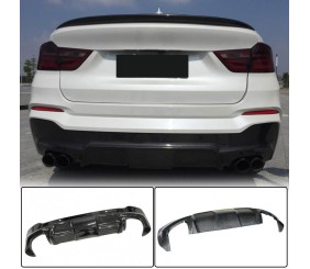 Дифузор заднього бампера (для M-Sport, Карбон) для BMW X4 F26 2014-2018 рр