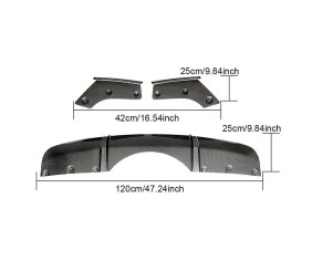 Дифузор заднього бампера V1 (для M-Sport, Карбон) для BMW X5 F15 2013-2018 рр