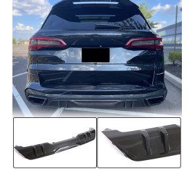 Дифузор заднього бампера V1 (2018-2022, натуральний карбон) для BMW X5 G05 2019- рр