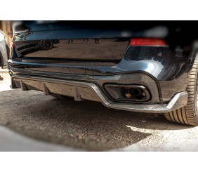 Дифузор заднього бампера V2 (2018-2022, натуральний карбон) для BMW X5 G05 2019- рр