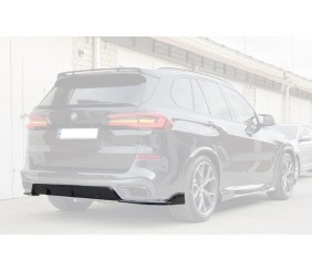 Дифузор заднього бампера V2 (2018-2022, чорний глянець) для BMW X5 G05 2019- рр