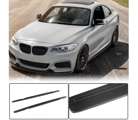 Накладки на пороги (для M-Sport, Карбон) для BMW 2 серія F22/F23 2014-2021 рр