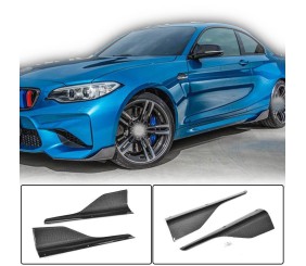 Накладки на пороги V3 (для F87, Карбон) для BMW 2 серія F22/F23 2014-2021 рр