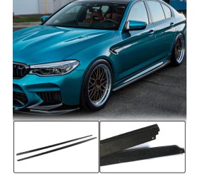 Накладки на пороги V2 (для M-Sport/M5 2017-2020, Карбон) для BMW 5 серія G30/G31 рр