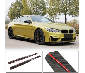 Накладки на пороги V3 (для F82/F83, Карбон) для BMW 4 серія F32/F33/F36 2012-2020 рр