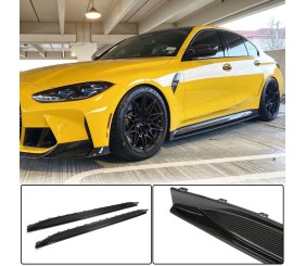 Накладки на пороги V4 (для G80, Карбон) для BMW 3 серія G20/G21 2018- рр