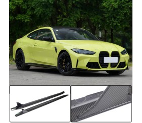 Накладки на пороги V3 (для G82/G83, Карбон) для BMW 4 серія G22/23/26 2020- рр