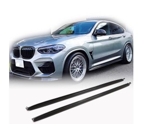 Накладки на пороги (для F98/G02 M-Sport, Карбон) для BMW X4 G02 2018- рр