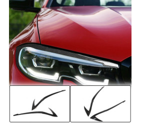 Вії на фари (2018-2022, Карбон) для BMW 3 серія G20/G21 2018- рр