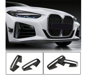 Накладки на передній бампер (для G22/G23 M-Sport, Карбон) для BMW 4 серія G22/23/26 2020- рр