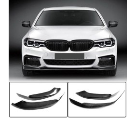 Накладки на передній бампер Flap V2 (для M-Sport 2017-2020, Карбон) для BMW 5 серія G30/G31 рр