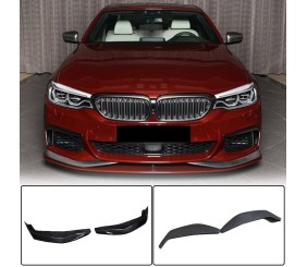 Накладки на передній бампер Flap V3 (для M-Sport 2017-2020, Карбон) для BMW 5 серія G30/G31 рр