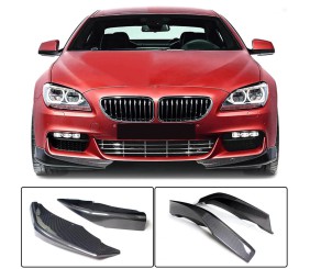 Накладки на передній бампер Flap V1 (для M-Sport, Карбон) для BMW 6 серія F12/F13/F06 2011-2018 рр