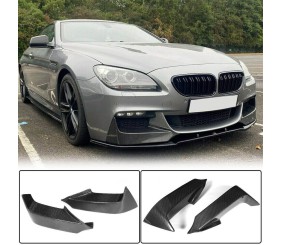 Накладки на передній бампер Flap V2 (для M-Sport, Карбон) для BMW 6 серія F12/F13/F06 2011-2018 рр