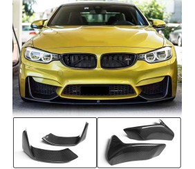 Накладки на передній бампер Flap V4 (для F80, Карбон) для BMW 3 серія F30/F31 2012-2019 рр