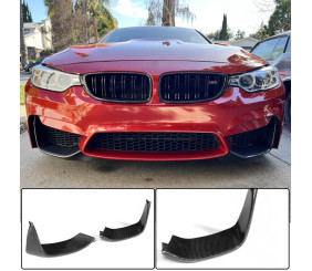 Накладки на передній бампер Flap V3 (для F82/F83, Карбон) для BMW 4 серія F32/F33/F36 2012-2020 рр