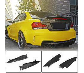 Накладки на задній бампер Flap (для E82 1M, Карбон) для BMW 1 серія E81/E82/E87/E88 2004-2011 рр