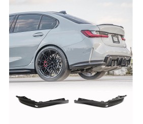 Накладки на задній бампер Flap V3 (для G80, Карбон) для BMW 3 серія G20/G21 2018- рр
