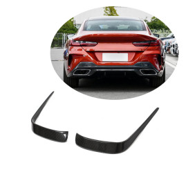 Аеродинамічні накладки на задній бампер V1 (для M-Sport, Карбон) для BMW 8 cерія G14/G15/G16 2018- рр