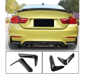 Накладки на задній бампер Flap V1 (для F82/F83, Карбон) для BMW 4 серія F32/F33/F36 2012-2020 рр