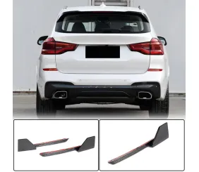 Накладки на задній бампер Flap (для оригінального M-Sport 2018-2021, Карбон) для BMW X3 G01 2018- рр