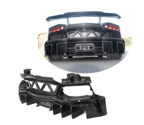 Накладка на задній бампер (Карбон) для Lamborghini Aventador 2011-2022 рр