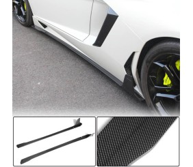 Накладки на пороги (Карбон) для Lamborghini Aventador 2011-2022 рр
