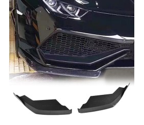 Накладки на передній бампер Flap V1 (Карбон) для Lamborghini Huracan 2014- рр