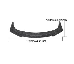 Накладка на передній бампер Lip V1 (Сухий карбон) для Lamborghini Huracan 2014- рр