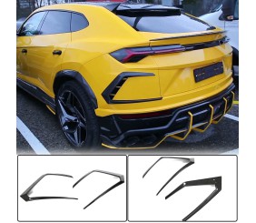 Накладки на задній бампер (Сухий карбон) для Lamborghini Urus 2018- рр