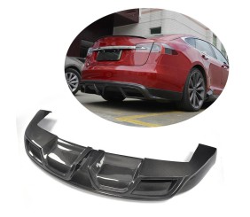 Дифузор заднього бампера V1 (2012-2016, Карбон) для Tesla Model S 2012- рр