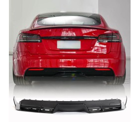 Дифузор заднього бампера (2021-2026, Карбон) для Tesla Model S 2012- рр