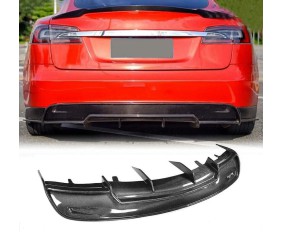 Дифузор заднього бампера V2 (2012-2016, Карбон) для Tesla Model S 2012- рр
