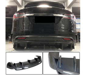 Дифузор заднього бампера (2015-2021, Карбон) для Tesla Model X 2015- рр