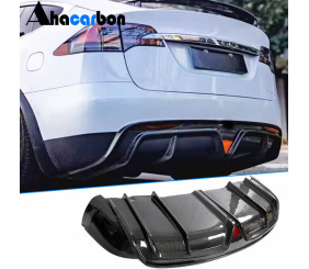 Дифузор заднього бампера (для Plaid 2021-2025, Карбон) для Tesla Model X 2015- рр