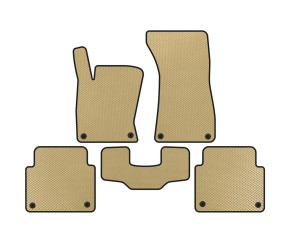 Килимки EVA (Short, Бежевий) для Ауди A8 2002-2009 рр