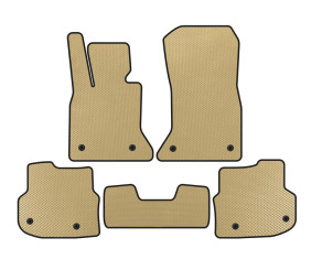 Килимки 2010-2013 (EVA, бежеві) для BMW 5 серія F10/F11 рр