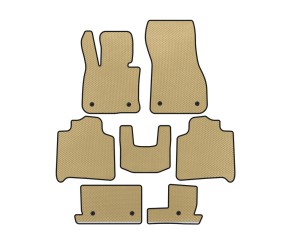 Килимки EVA (Для F46, 3 ряди, Бежевий) для BMW 2 серія Active Tourer F45/F46 2014-2021 рр