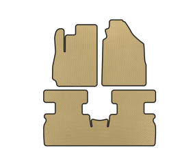 Килимки EVA (2 ряди, Бежевий) для Jetour X70 2018- рр